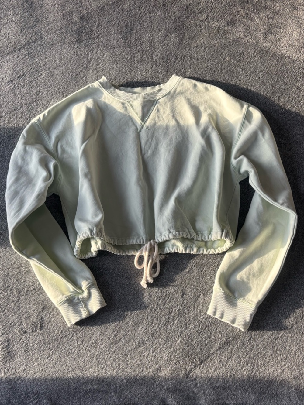 pacsun cropped crewneck